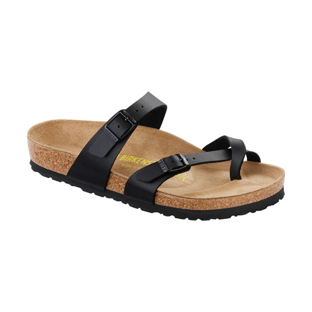 Birkenstock Mayari Birko Flor Black Natural Fit Footwear