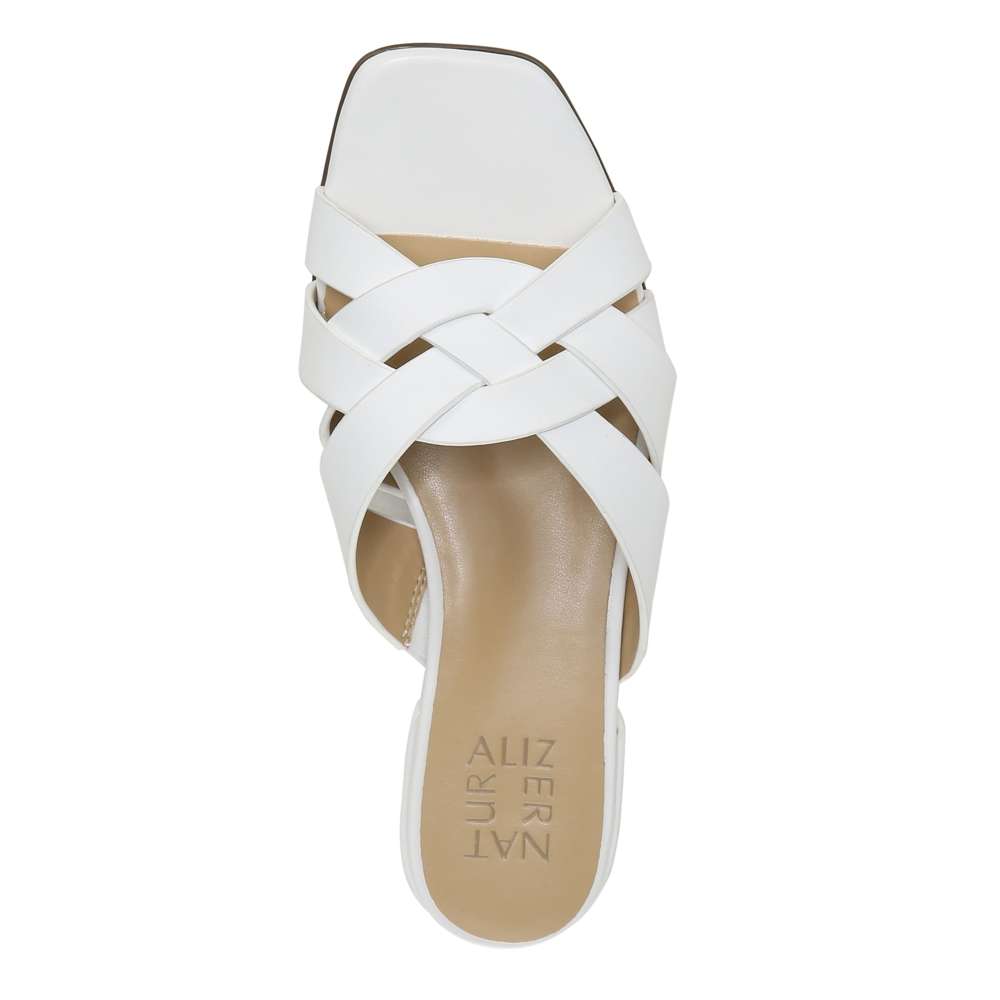Ashford Slide - White Leather