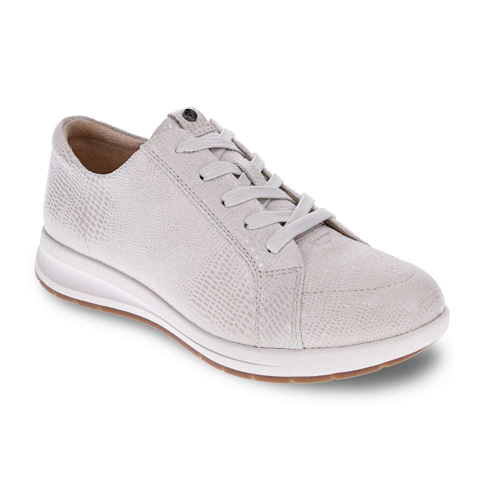 Athens Lace-Up Casual Sneaker - Oyster Lizard