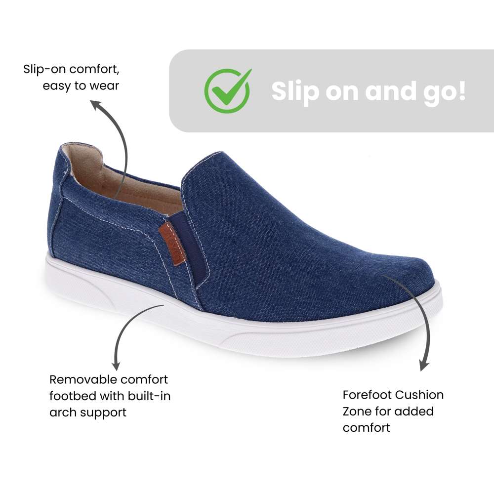 Attica Slip-On Casual Sneaker - Deep Ocean