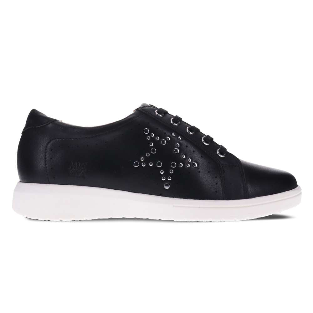 Basha Lace-Up Casual Sneaker - Black