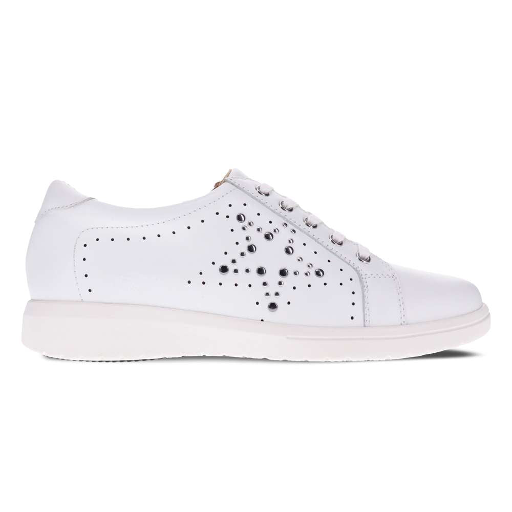 Basha Lace-Up Casual Sneaker - White