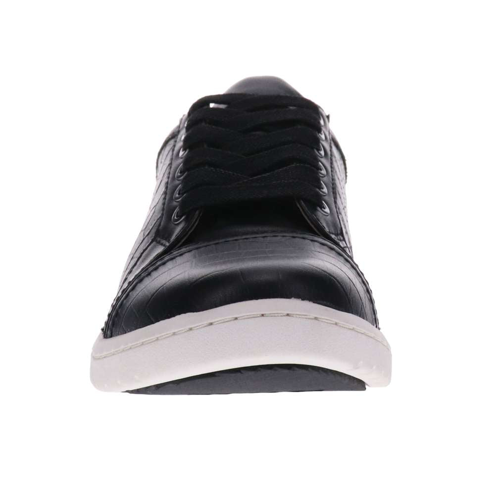 Belinda Lace-Up Casual Sneaker - Black Croc