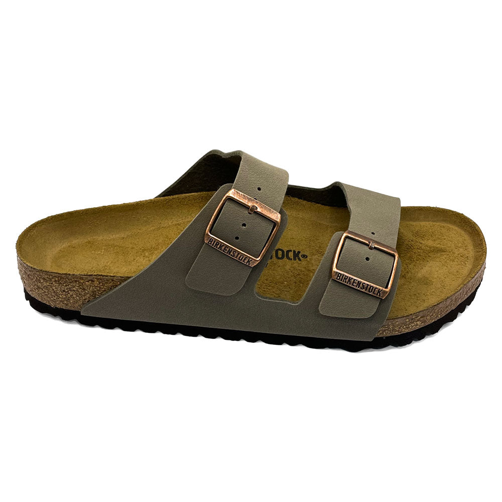 Birkenstock Arizona BirkiBuc Stone  Natural Fit Footwear