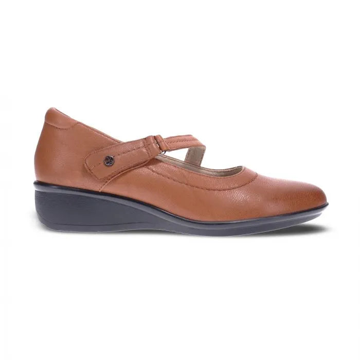 Revere Women's Bonn Cognac Natural Fit Footwear