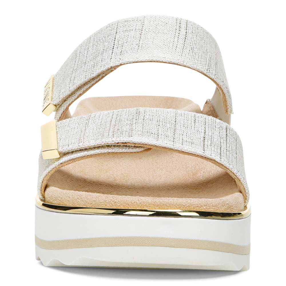 Brandie Flatform Slide - Marshmallow Linen