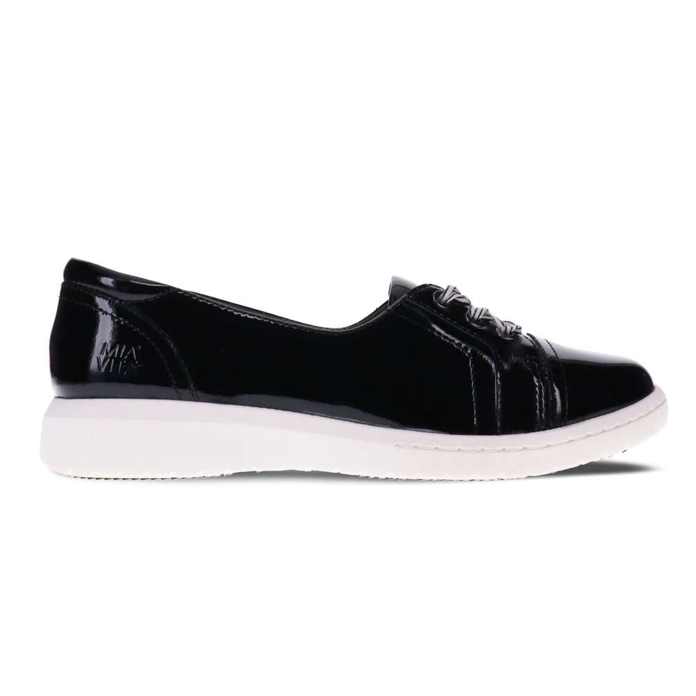 Bridgette Slip-On Casual Sneaker - Black Patent