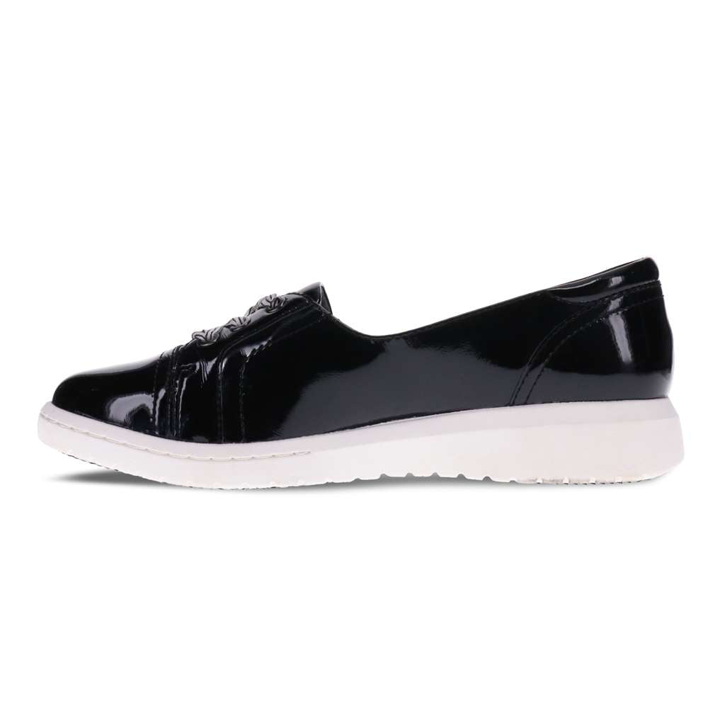 Bridgette Slip-On Casual Sneaker - Black Patent