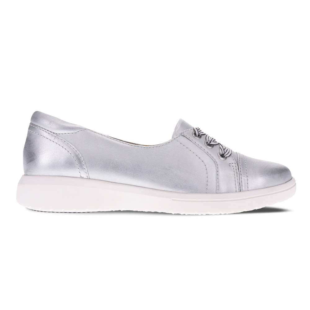 Bridgette Slip-On Casual Sneaker - Silver