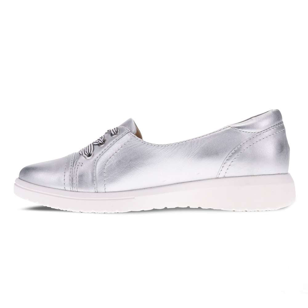 Bridgette Slip-On Casual Sneaker - Silver