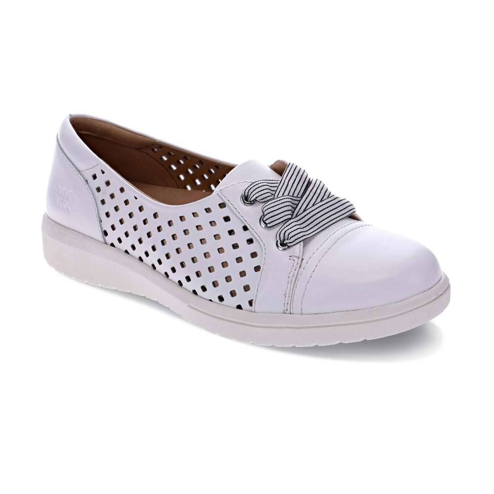 Bridgette Slip-On Casual Sneaker - White Laser