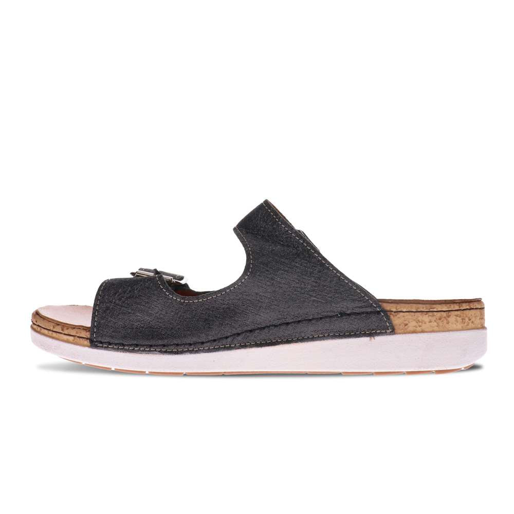 Brighton Slide - Black Linen