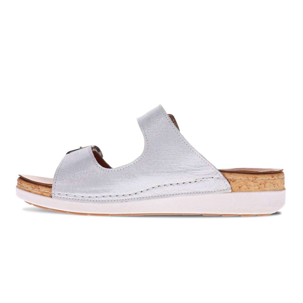 Brighton Slide - White Linen