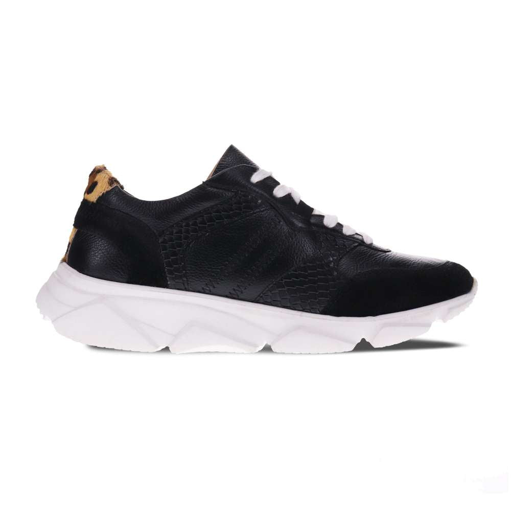 Chloe Lace-Up Casual Sneaker - Black