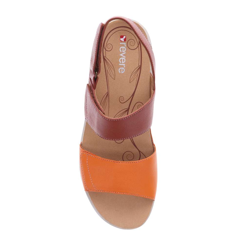 Como Adjustable Slingback Sandal - Rustic Orange