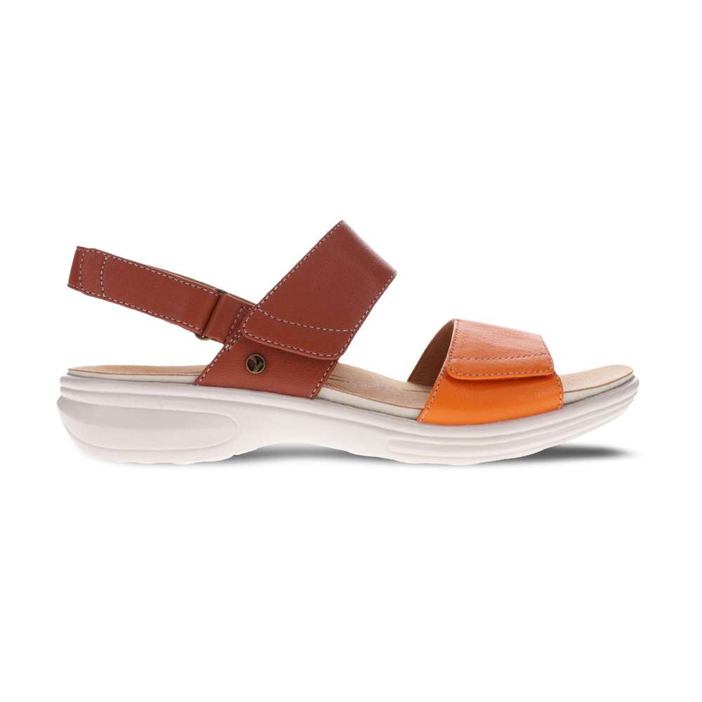 Como Adjustable Slingback Sandal - Rustic Orange