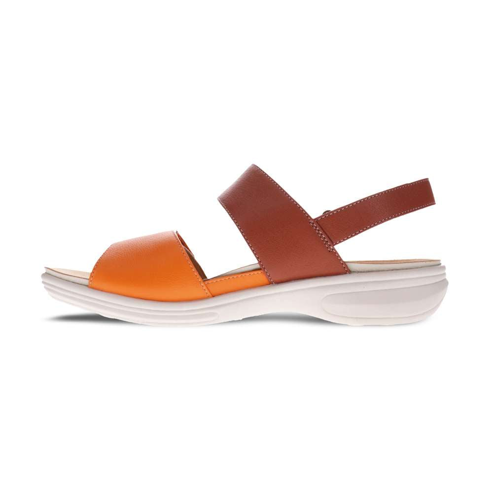 Como Adjustable Slingback Sandal - Rustic Orange