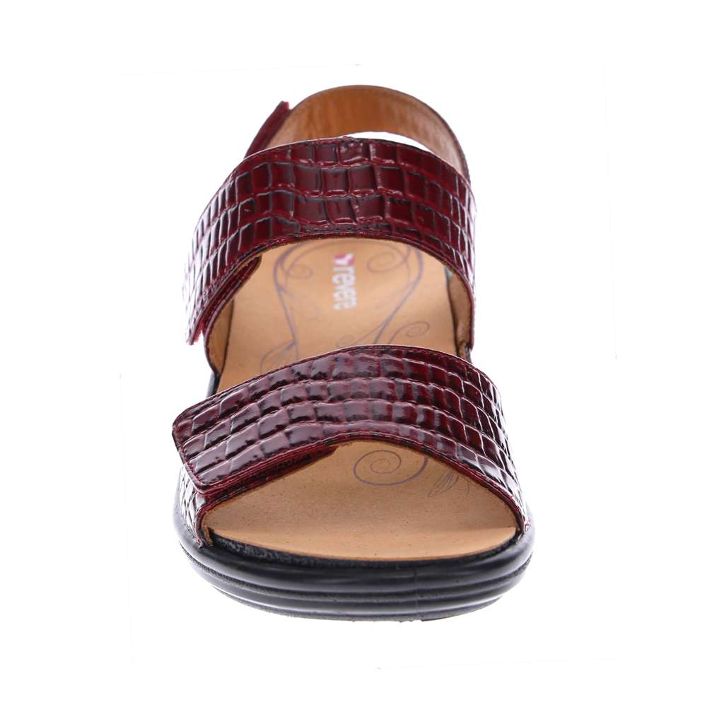 Como Adjustable Slingback Sandal - Red Croc