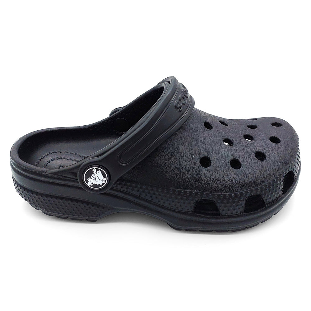Crocs Kids 206991-001 Classic Clog Black Natural Fit Footwear