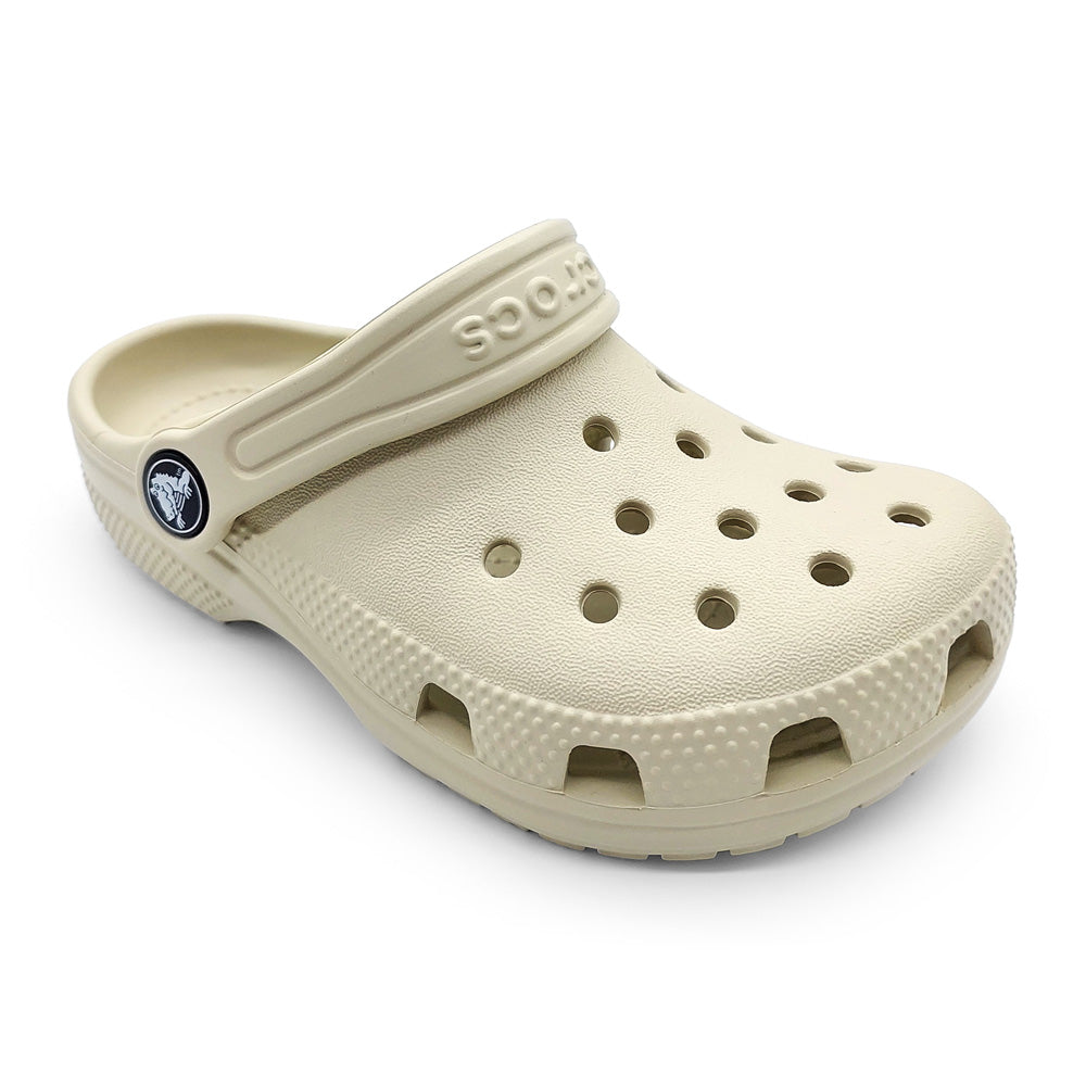 Crocs Kids 206991-2Y2 Classic Clog Bone Natural Fit Footwear