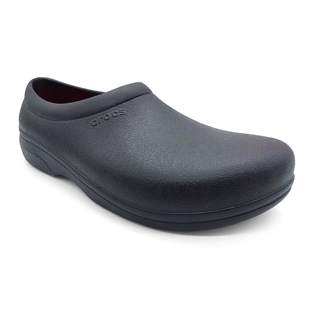 Crocs Unisex 207230-001 On The Clock LiteRide Slip On Black Natural Fit Footwear