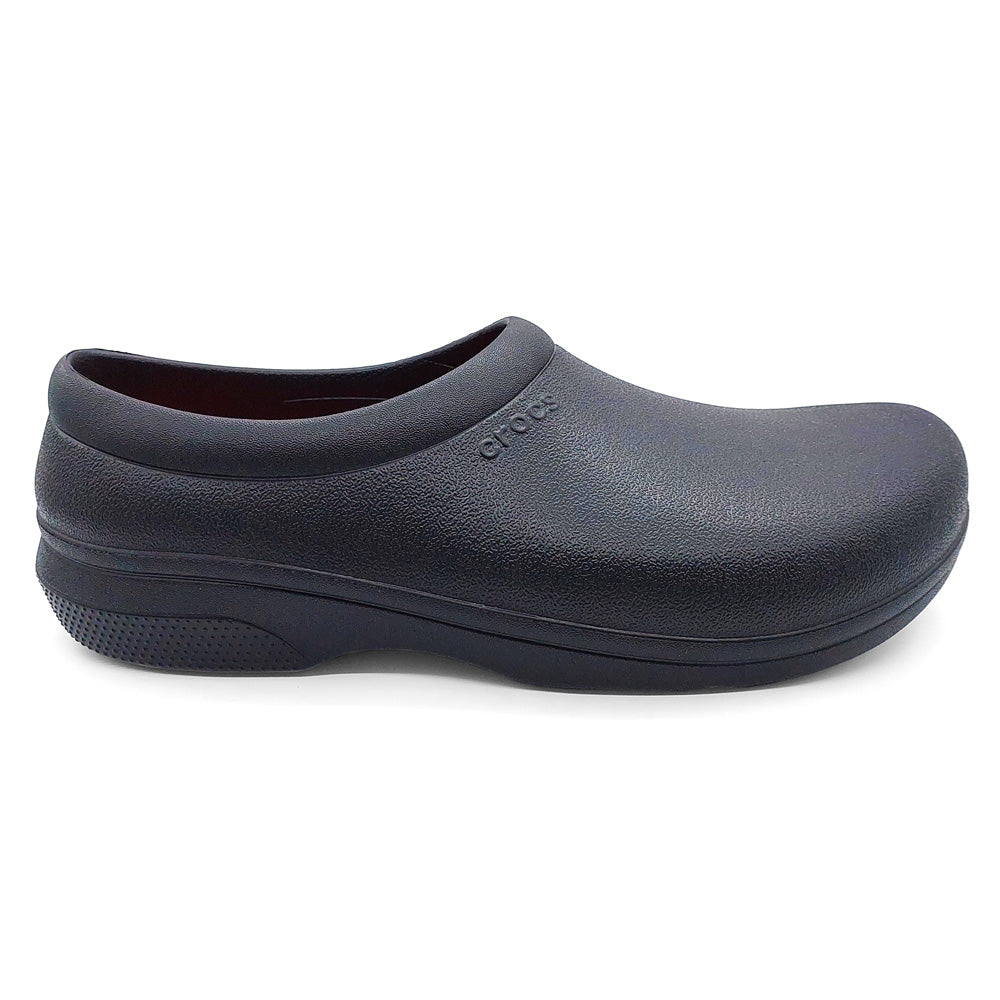 Crocs Unisex 207230-001 On The Clock LiteRide Slip On Black Natural Fit Footwear