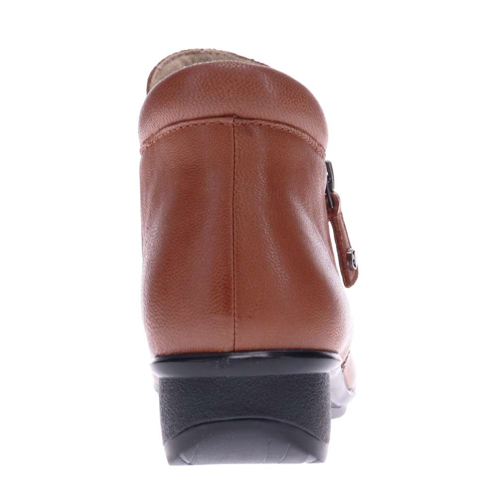 Damascus Wedged Boot - Cognac