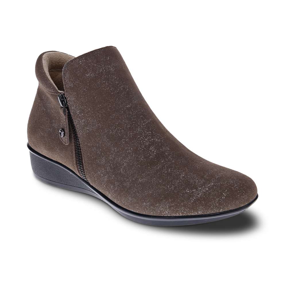 Damascus Wedged Boot - Rusty Metallic