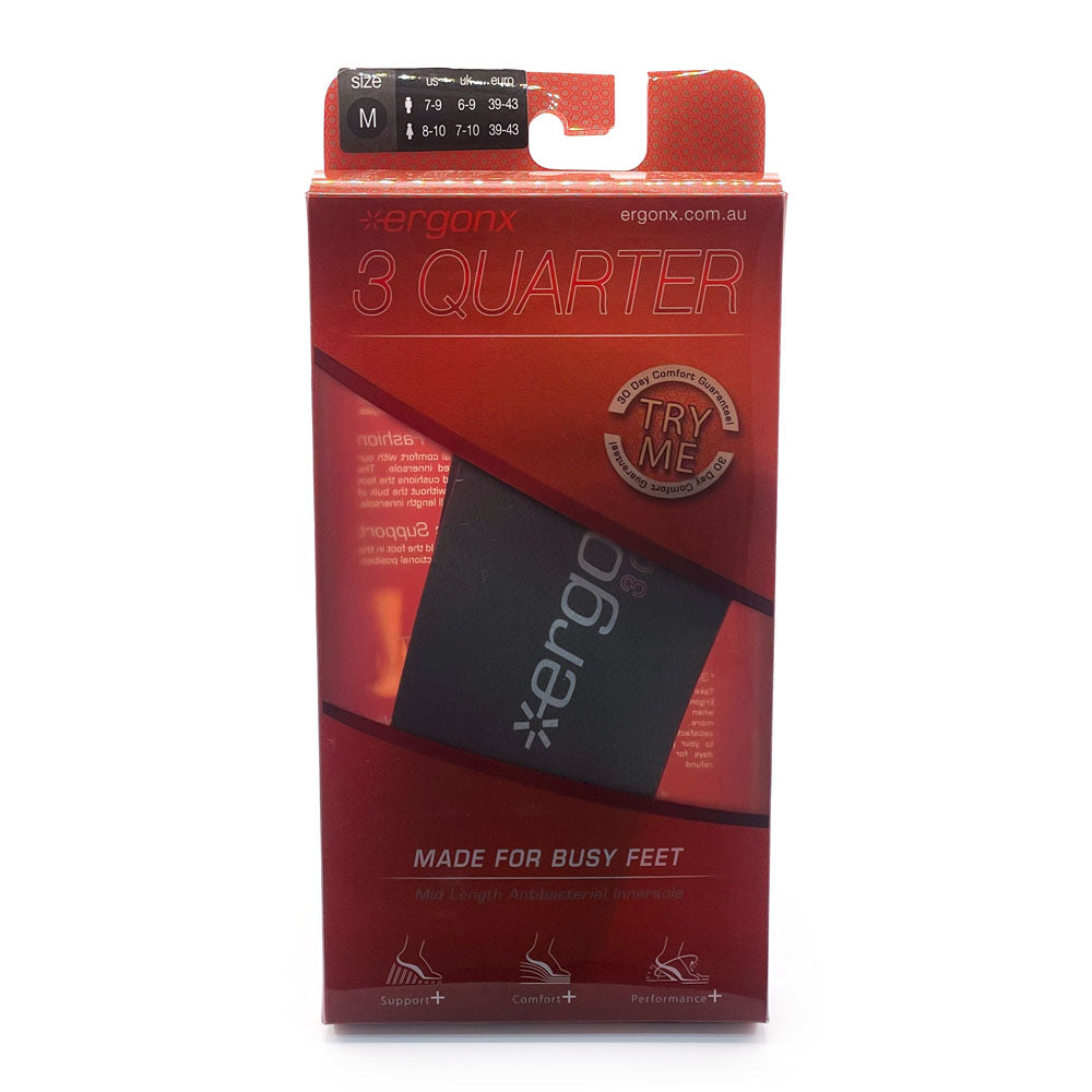 Ergonx 3/4 Sports Innersole  Natural Fit Footwear