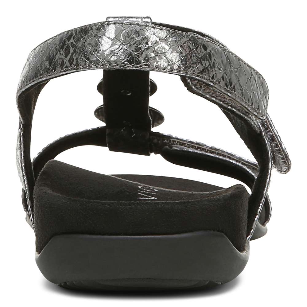 Farra Adjustable Sandal - Charcoal Snake
