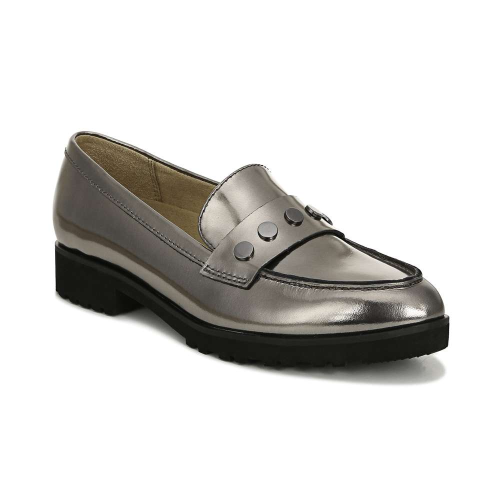 Gaia Slip-On Loafer - Pewter