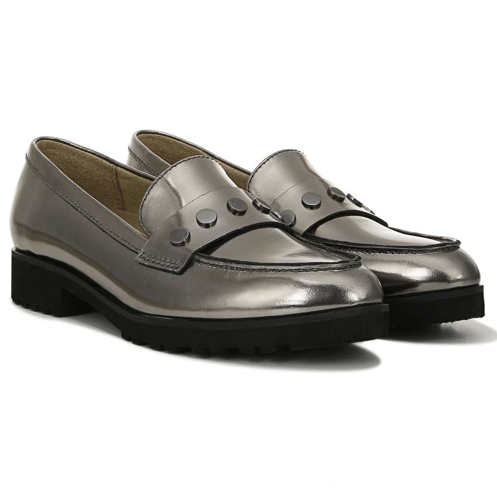 Gaia Slip-On Loafer - Pewter