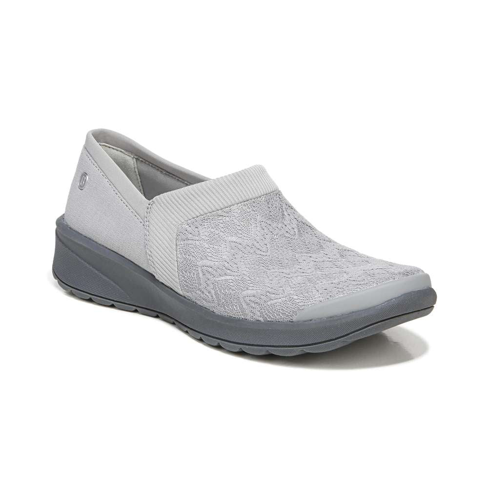 Gia Slip-On Casual Sneaker - Grey Knit