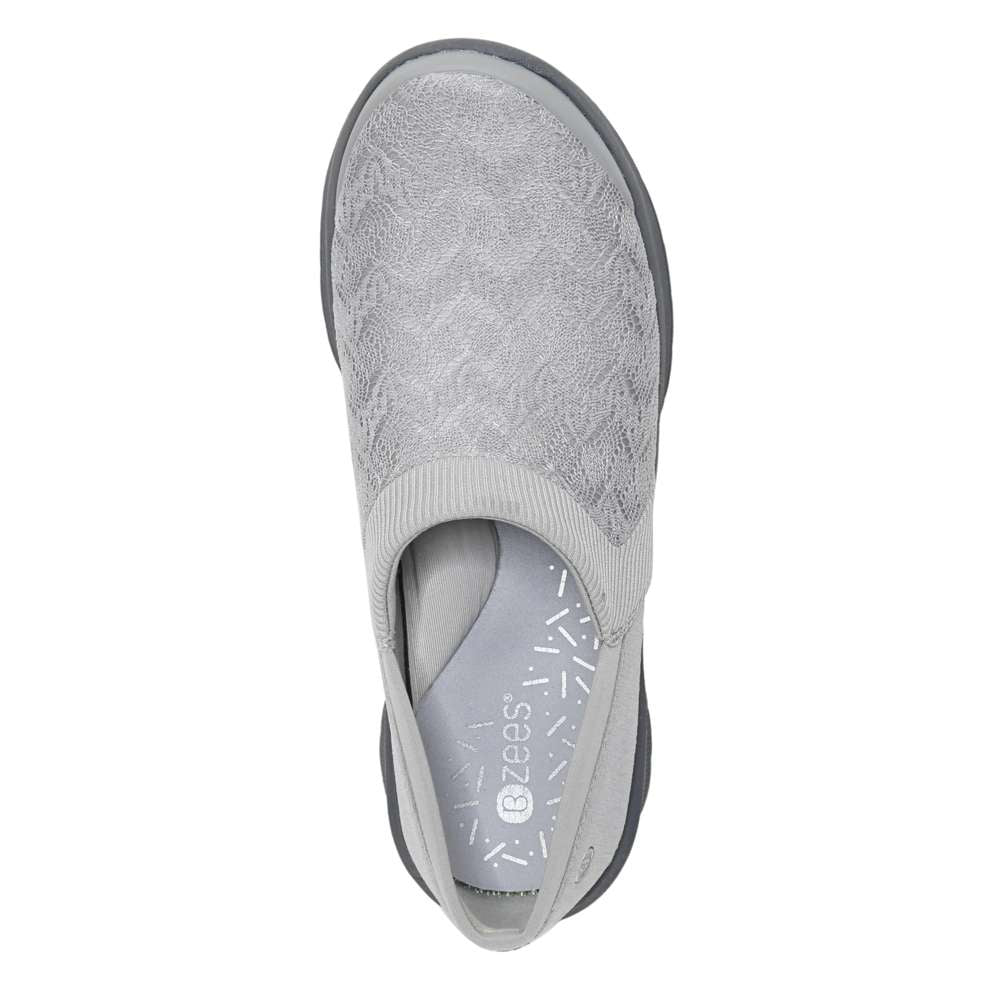 Gia Slip-On Casual Sneaker - Grey Knit
