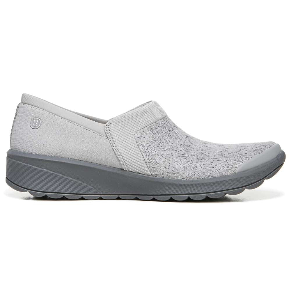 Gia Slip-On Casual Sneaker - Grey Knit