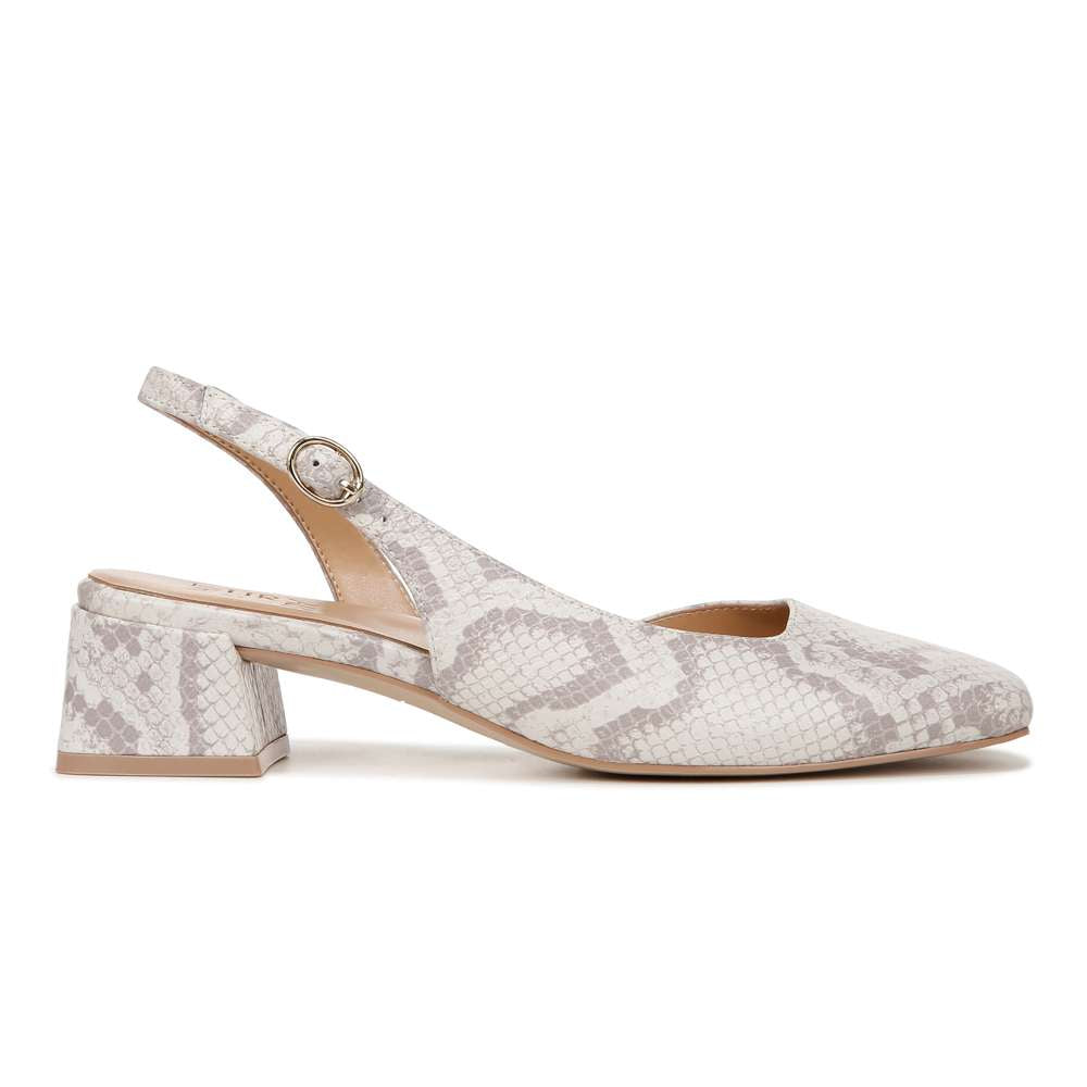 Jayla Slingback Heeled Sandal - White Multi