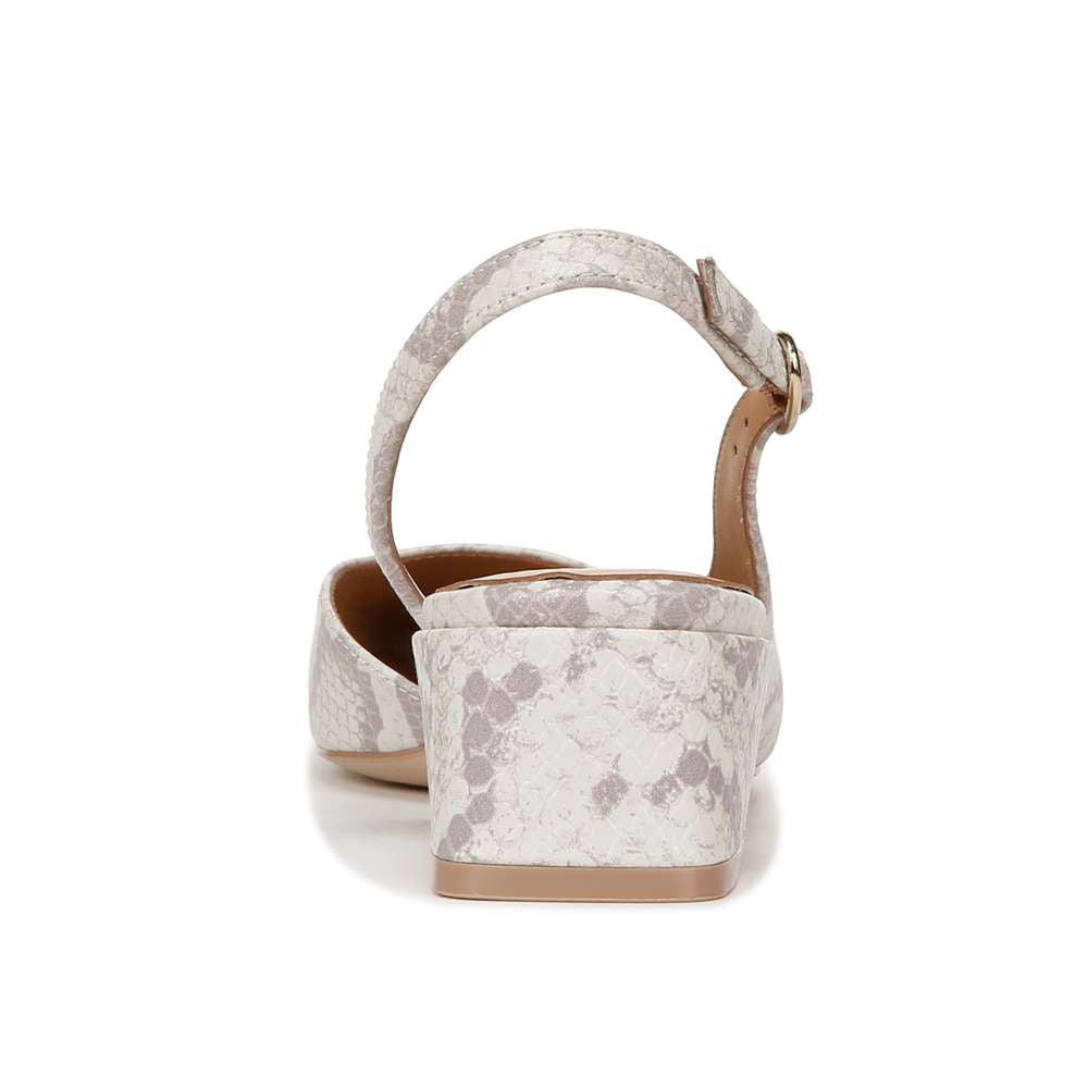 Jayla Slingback Heeled Sandal - White Multi