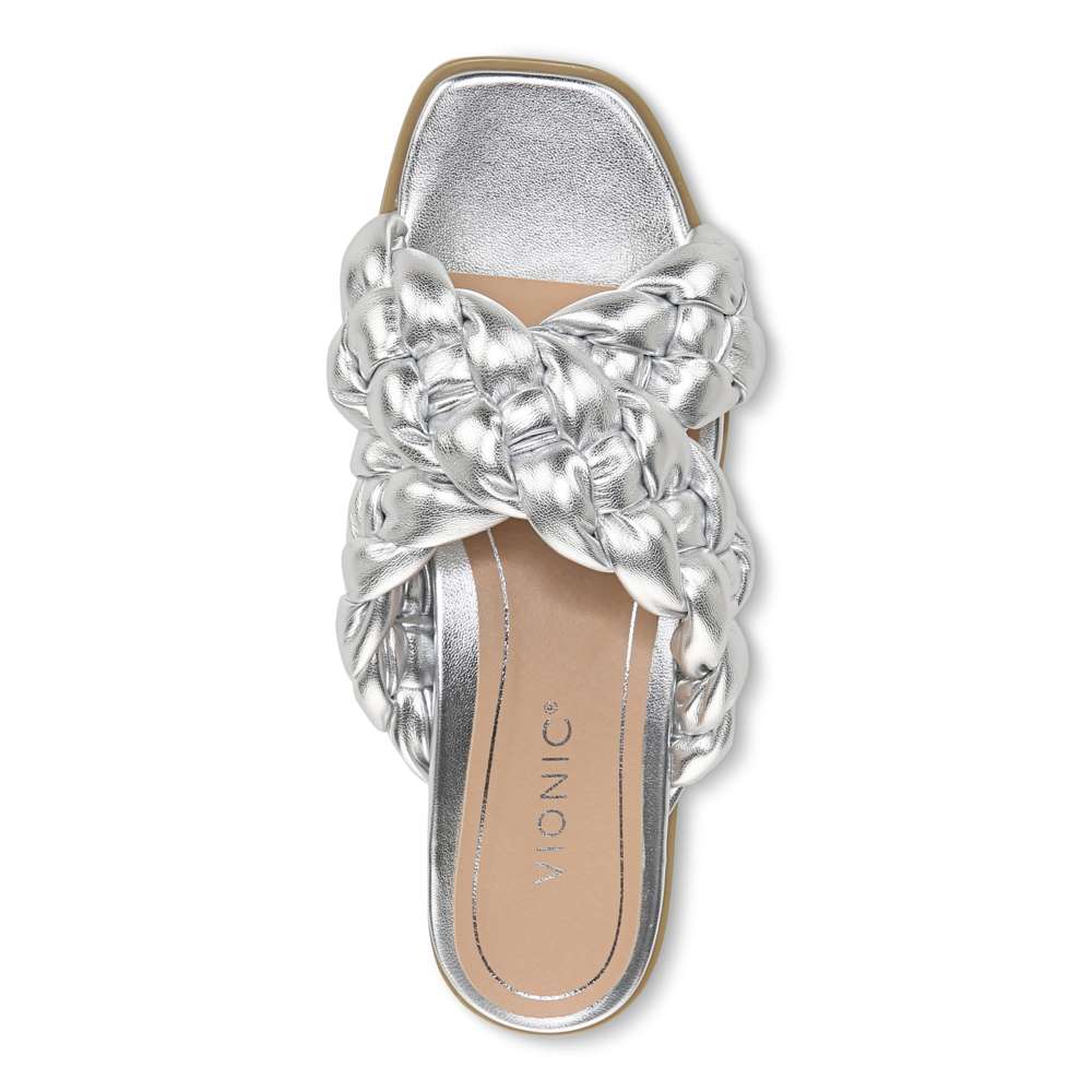 Kalina Slide - Silver Metallic