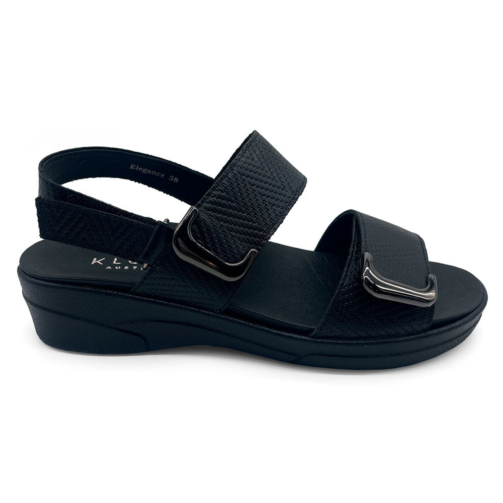 Klouds Women's Elegance Luxe Black  Natural Fit Footwear