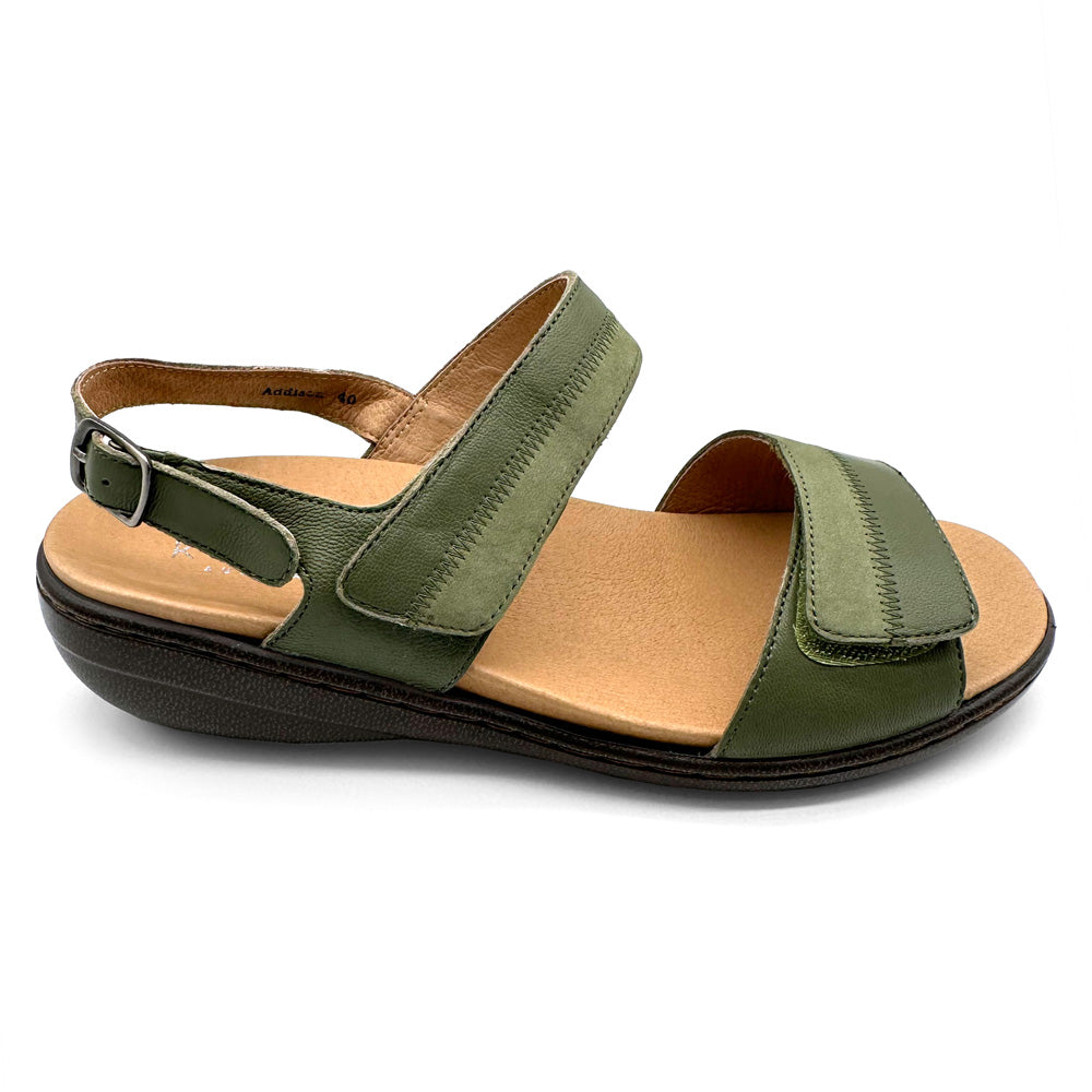 Klouds Women's Addison Green Combo  Natural Fit Footwear