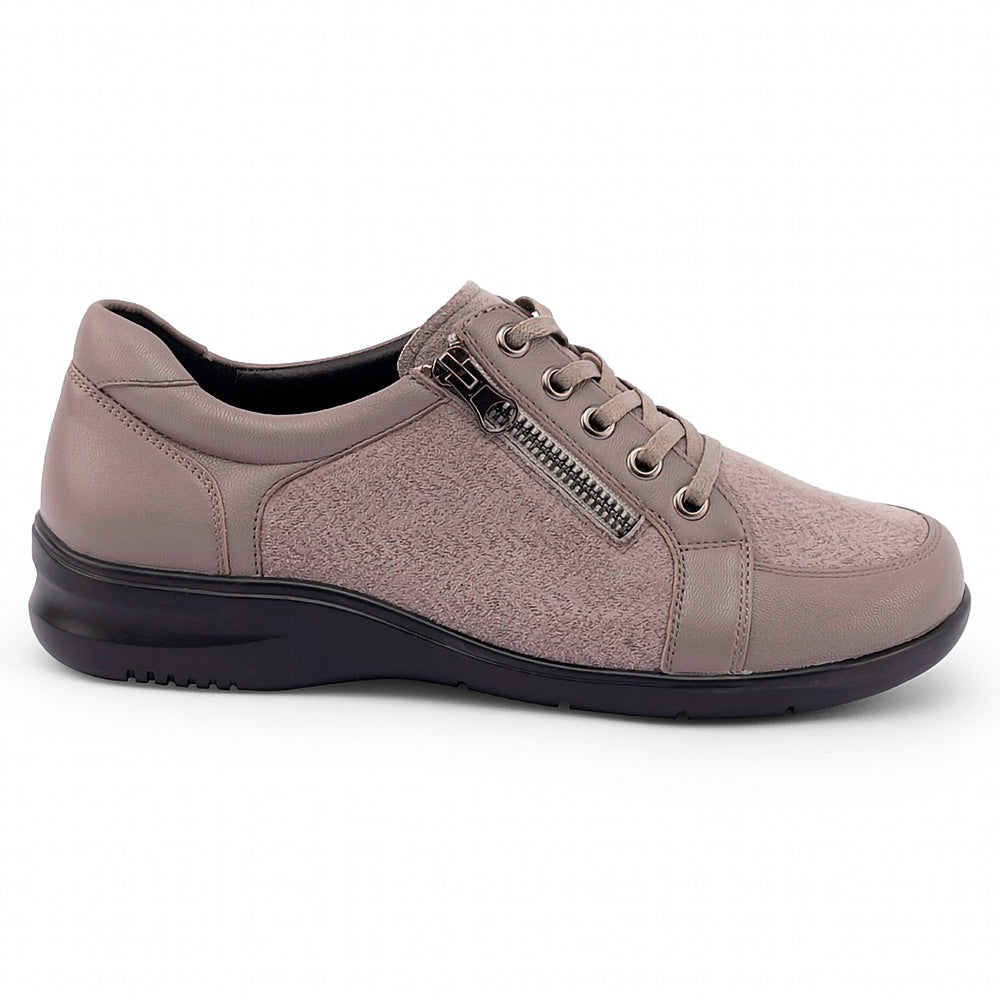 Klouds Women's Jaslyn Taupe Print Stretch