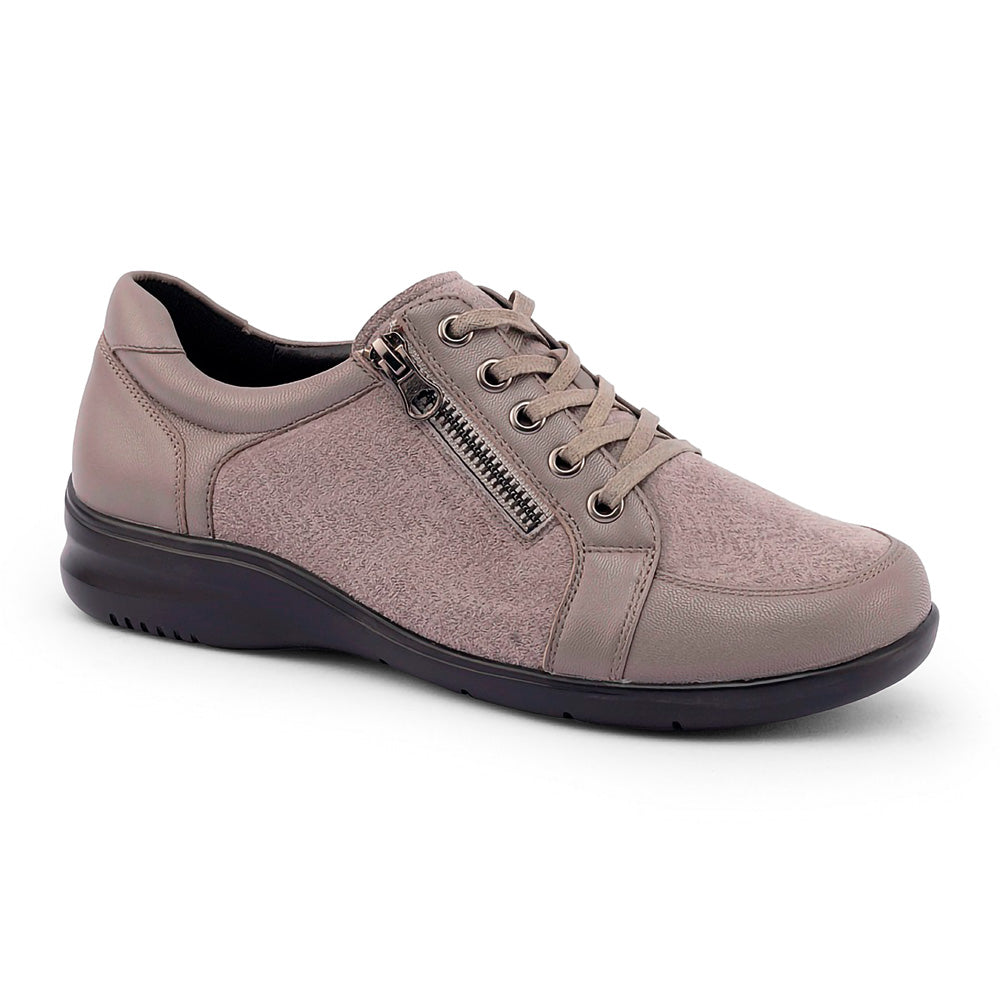 Klouds Women's Jaslyn Taupe Print Stretch