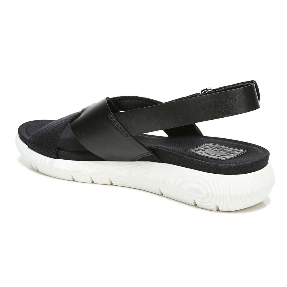 Lilac Back Strap Sandal - Black