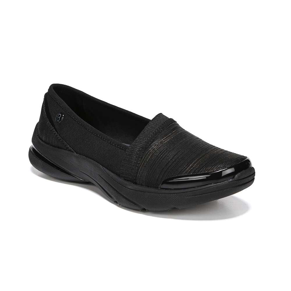 Lollipop Slip-On Casual Sneaker - Black/Gold Shimmer