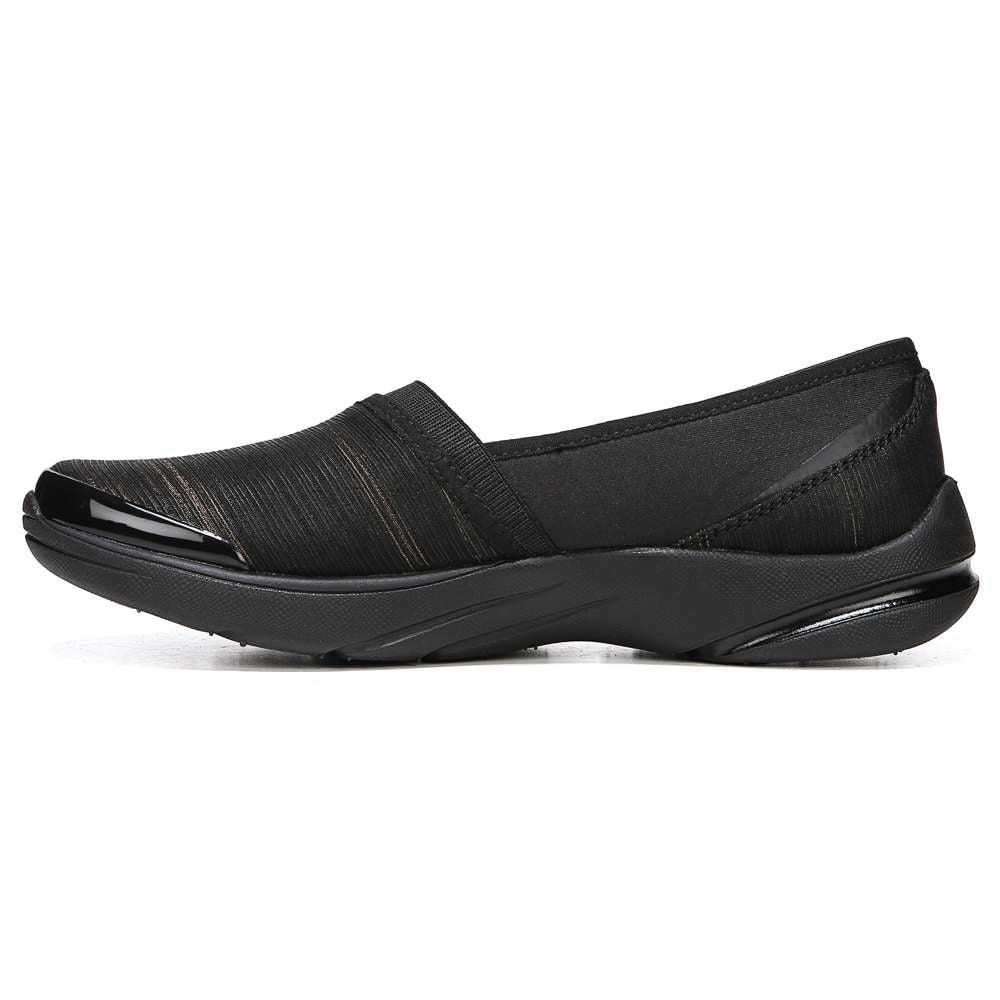 Lollipop Slip-On Casual Sneaker - Black/Gold Shimmer