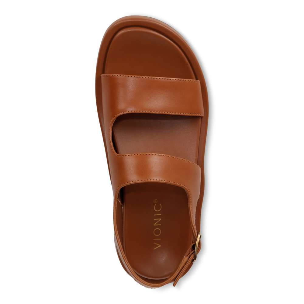Madera Slingback Sandal - Tan Leather