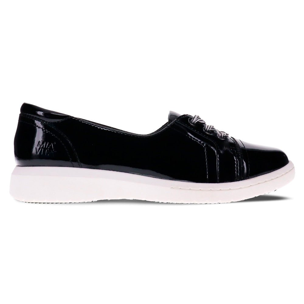 Mia Vita Women's Bridgette II Black Patent