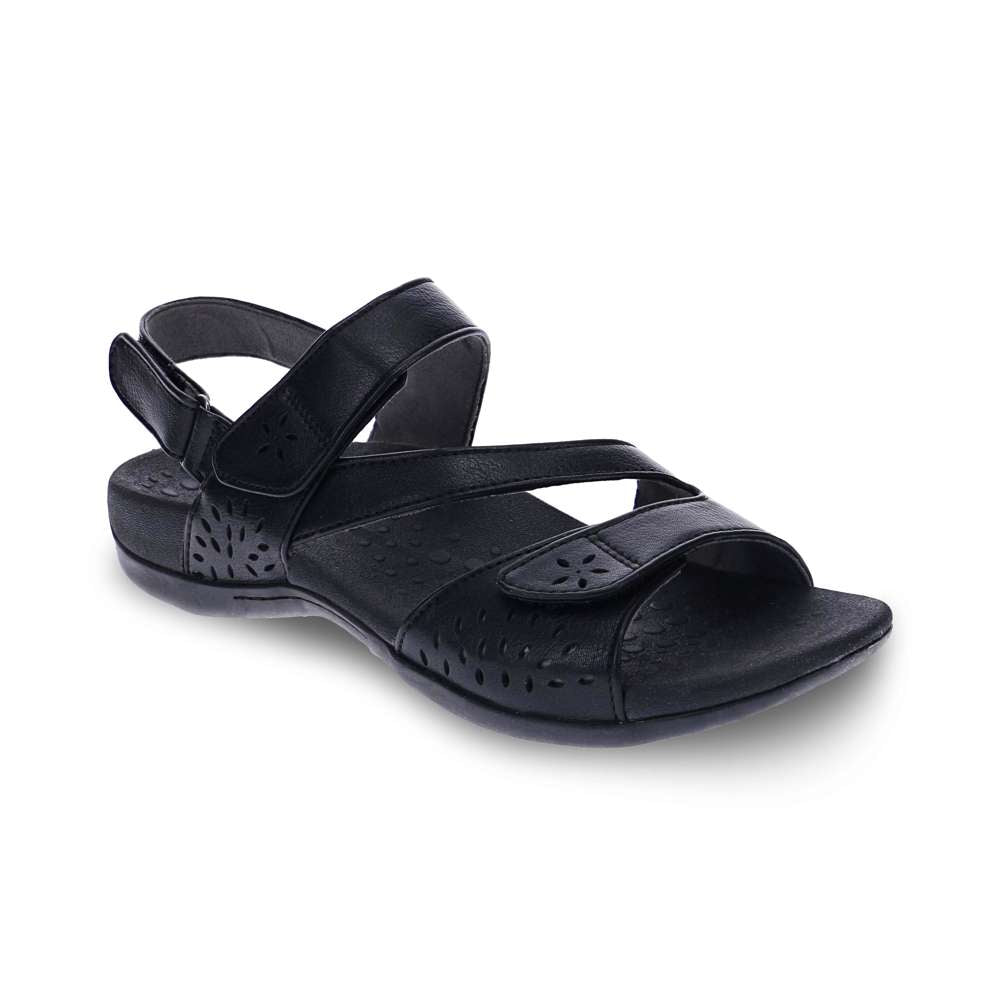 Amber Back Strap Sandal - Black