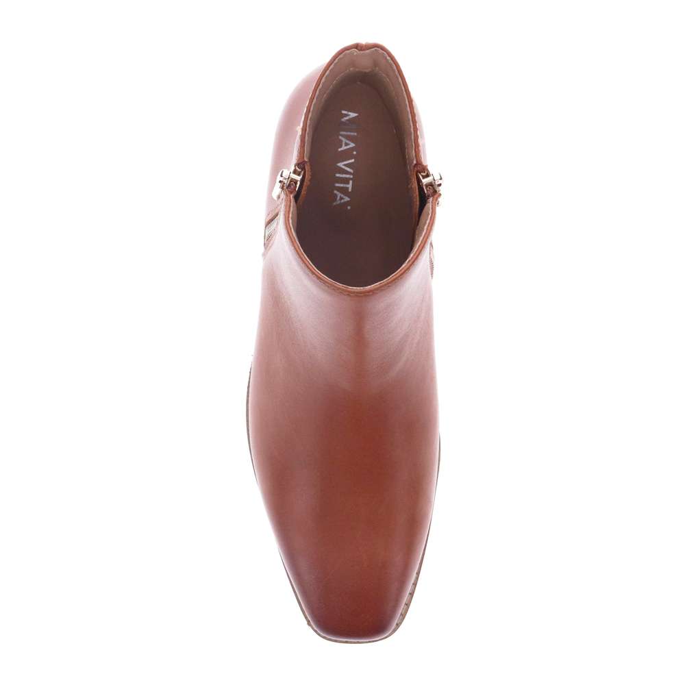 Felicity Ankle Boot - Dark Tan