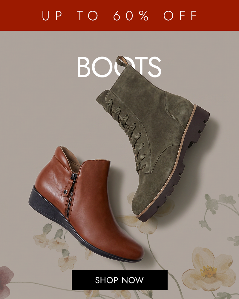 Boots up to 60% off